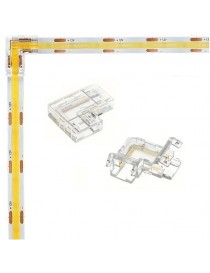 Connettore a clip 8mm 2 pin per collegare unire prolungare strip led COB monocolore (10PZ)