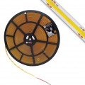 Striscia led cob 50 metri 24V 10W /m 8mm strip alta luminosità dimmerabile adesiva luce bianco caldo naturale