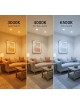 Faretto led 15w da incasso 220V faro tondo bianco opaco per cartongesso luce fredda naturale calda