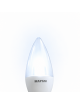 X10 lampadina led 5w E14 oliva trasparente attacco piccolo luce bianco 6500K