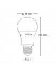 X10 Lampadina led E27 bulbo A60 9w luce bianca naturale calda Mapam