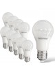 X10 Lampadina led E27 bulbo A60 9w luce bianca naturale calda Mapam