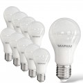 Lampadina led E27 bulbo A60 9W luce calda 3000K Mapam (10PZ)
