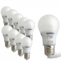Lampadina led E27 bulbo A55 7W luce bianca 6500K Mapam (10PZ)