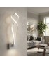 Applique led da parete 18W a spirale moderno lampada per camera soggiorno luce naturale