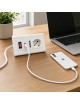 Multipresa da scrivania tavolo presa bipasso schuko USB con interruttore spina 16A ciabatta bianco