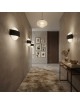 Applique LED da parete 8W con cerchio nero bianco lampada moderno per camera soggiorno bagno