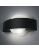 Applique LED da parete 8W con cerchio nero bianco lampada moderno per camera soggiorno bagno
