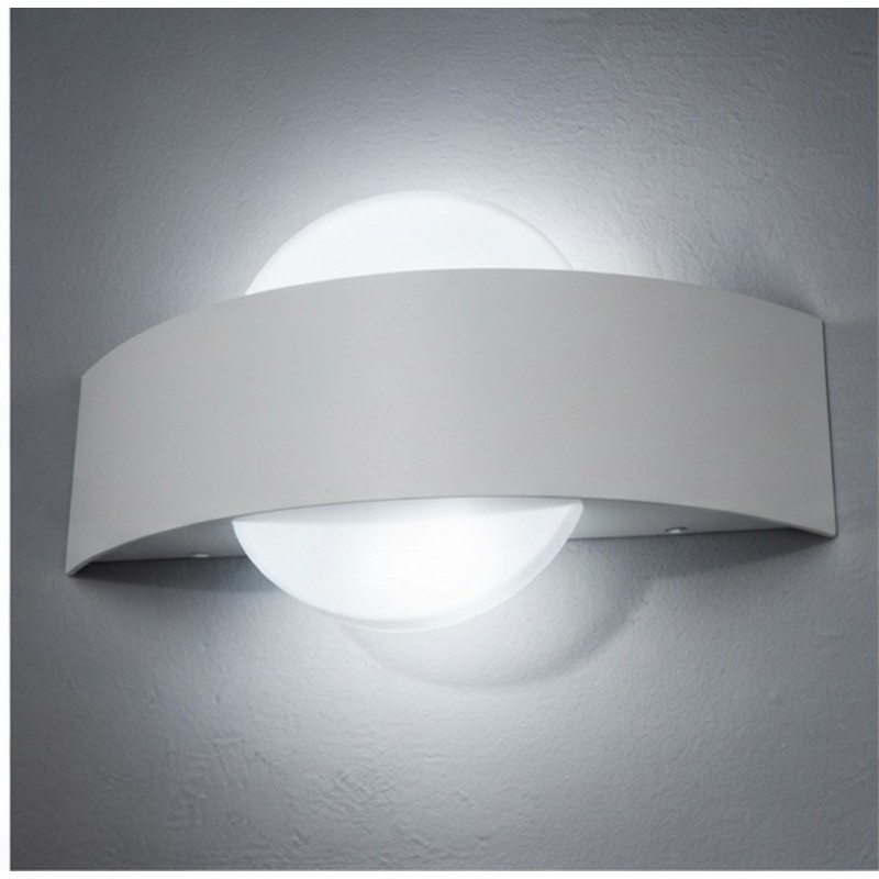 Applique LED da parete 8W con cerchio nero bianco lampada moderno per camera soggiorno bagno
