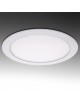 Faro faretto led pannello rotondo slim 24w ip20 da incasso a molla luce calda 3000k naturale 4500k fredda bianca 6500k