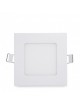 Pannello led quadrato bianco slim 6w ip20 incasso faro faretto luce bianca fredda 6500k naturale 4500k calda 3000k Downlight