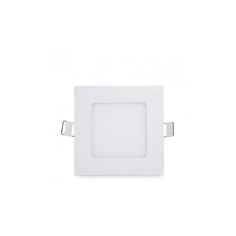 Pannello led quadrato bianco slim 6w ip20 incasso faro faretto luce bianca fredda 6500k naturale 4500k calda 3000k Downlight