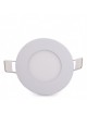 Pannello rotondo slim led 3w ip20 da incasso Faro faretto bianco luce bianca fredda 6500k naturale 4500k calda 3000k Downlight