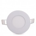 Pannello rotondo led 3w bianco slim faro faretto incasso ip20 Downlight