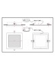 Pannello led quadrato bianco slim 18w ip20 incasso faro faretto completo driver luce bianca fredda naturale calda downlight