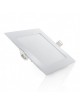 Pannello led quadrato slim 12w ip20 incasso faro faretto completo driver bianco luce calda naturale fredda Downlight