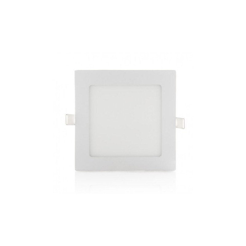 Pannello led quadrato slim 12w ip20 incasso faro faretto completo driver bianco luce calda naturale fredda Downlight