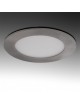 Pannello rotondo led 3w acciaio satinato nichel slim faretto incasso Downlight luce bianca