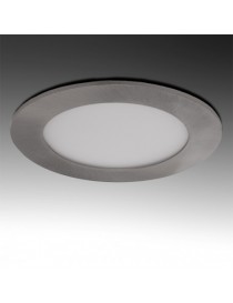 Pannello rotondo led 3w acciaio satinato nichel slim faretto incasso Downlight luce bianca