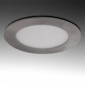 Pannello rotondo led 3w acciaio satinato nichel slim faretto incasso Downlight luce bianca
