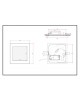 Pannello led quadrato 12w acciaio satinato nichel incasso Faro faretto luce bianca naturale calda Downlight