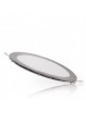 Pannello led rotondo acciaio satinato nickel slim12w ip20 incasso faretto completo driver luce calda naturale fredda Downlight