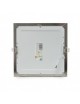 Pannello led quadrato acciaio satinato nickel slim 24w ip20 incasso faro faretto luce bianca fredda naturale calda Downlight