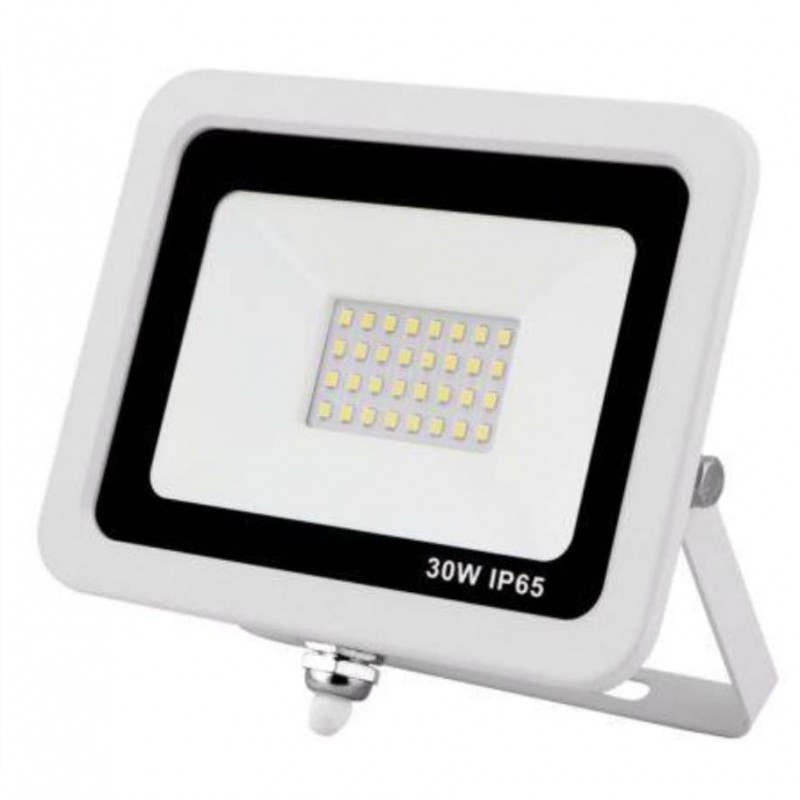Faro esterno ip65 100W led smd faretto slim bianco con valvola fuga condensa