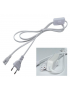 Spina cavo alimentazione con interruttore per tubo barra led T5 sottopensile 1mt