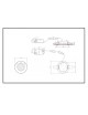 Pannello rotondo led 3w acciaio satinato nichel slim faretto incasso Downlight luce bianca