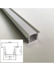 Profilo Alluminio incasso largo Strisce Strip LED Barra Rigida Copertura Opaco