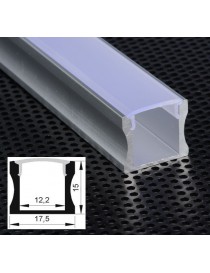 Profilo Alluminio lineare U alto Strisce Strip LED Barra Rigida Copertura Opaco