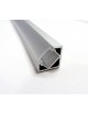 Profilo Alluminio 2M per Strisce Strip LED Barra Rigida ANGOLARE Copertura Opaco