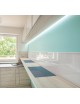 Profilo Alluminio largo 30 mm 2mt Strisce Strip LED Barra Rigida Copertura Opaco