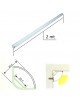 Profilo Alluminio 2M per Strisce Strip LED Barra Rigida ANGOLARE Copertura Opaco