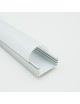 Profilo Alluminio largo 24 mm 2mt Strisce Strip LED Barra Rigida Copertura Opaco