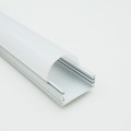 Profilo Alluminio largo 24 mm 2mt Strisce Strip LED Barra Rigida Copertura Opaco
