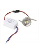 Punto luce segnapasso mini faretto luce led bianco 1 watt incasso metallo