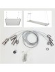 Filo cavo acciaio inox per sospensione plafoniera lampadario pannello sospeso