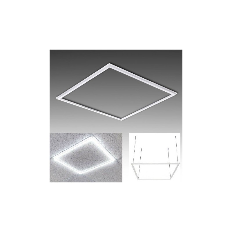 Pannello led telaio luminoso cornice 60x60 48W 5700 lm lampadario sospensione