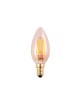 Lampadina led filamento fiamma 4w bulbo E14 colpo di vento candela trasparente luce calda 2700k fredda bianca 6500k