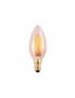 Lampadina led oliva 4w bulbo E14 ambrato luce calda 2700k illuminazione