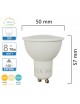Lampadina led gu10 8w luce lampacalda naturale fredda bianca da spot porta faretto incasso