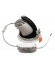 Faro led 20w incasso orientabile Ip40 tondo alluminio bianco luce naturale