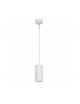 Cilindro pendente sospensione lampadario faretto gu10 bianco nero 15 30cm