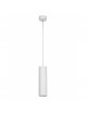 Cilindro pendente sospensione lampadario faretto gu10 bianco nero 15 30cm