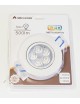 Faro faretto led da incasso acciaio 18w ip20 orientabile rotondo con allette a molla luce calda 3000k