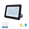 Faro esterno ip65 50W led smd faretto slim nero con valvola fuga condensa