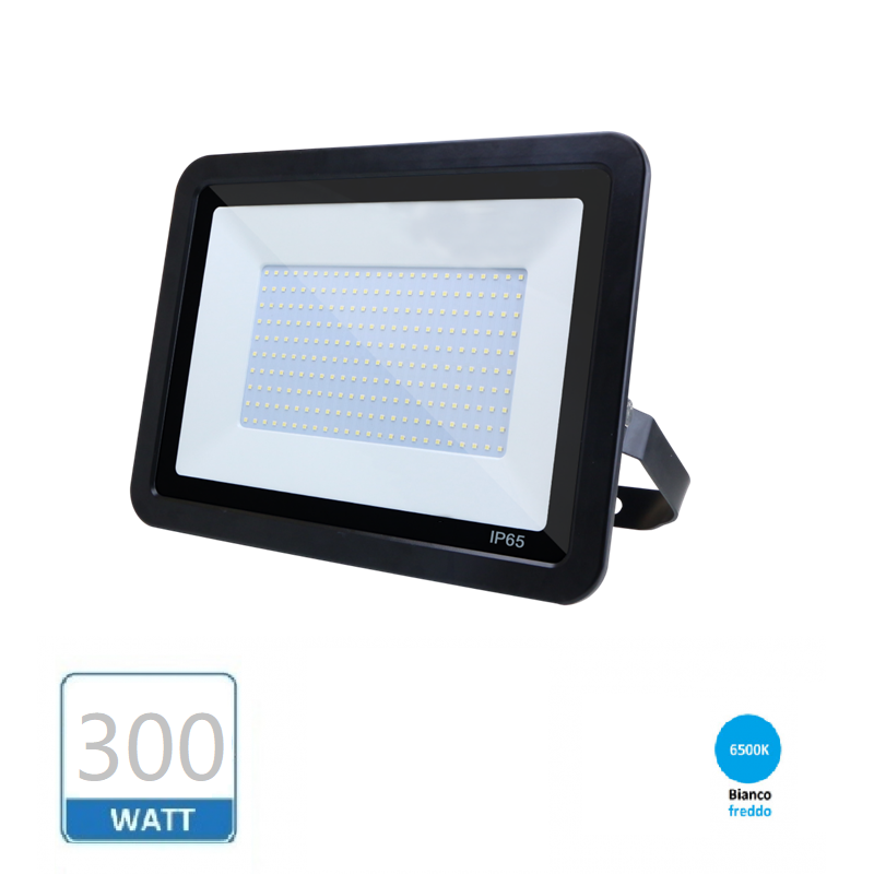 Faro esterno ip65 100W led smd faretto slim bianco con valvola fuga condensa