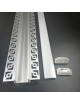 Profilo alluminio opaco 2mt incasso scomparsa cartongesso per strip striscia led